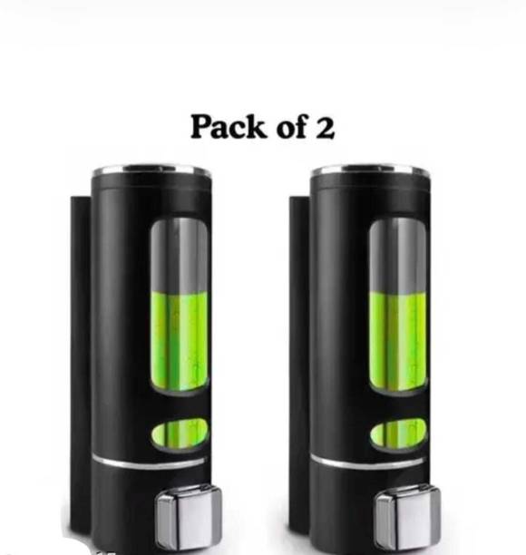 ATOZHUBZ PACK OF 2 Wall Mounted bathroom Shelf/Rack/Storage Organizer for bathroom 400 ml Liquid Dispenser