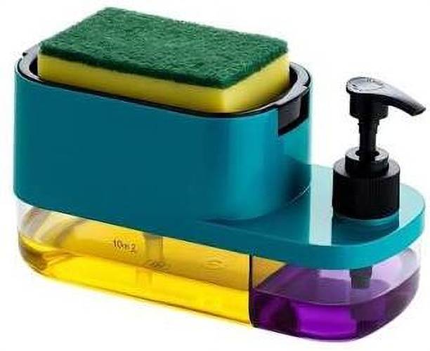 KAMARK 3 in 1 Soap Dispenser/Soap Pump Dispenser and Sponge Holder 1 L Soap Dispenser
