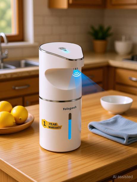 Yelogash Automatic Soap Dispenser, 3-Speed Adjustable Sensor Foaming Hand Wash Dispenser 350 ml Conditioner, Foam, Gel, Liquid, Lotion, Sanitizer Stand, Shampoo, Soap Dispenser