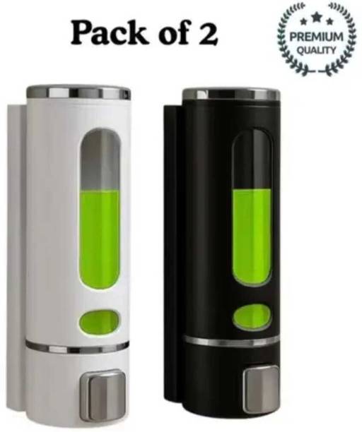 ATOZHUBZ PACK OF 2 Wall Mounted bathroom Shelf/Rack/Storage Organizer for bathroom 400 ml Liquid Dispenser