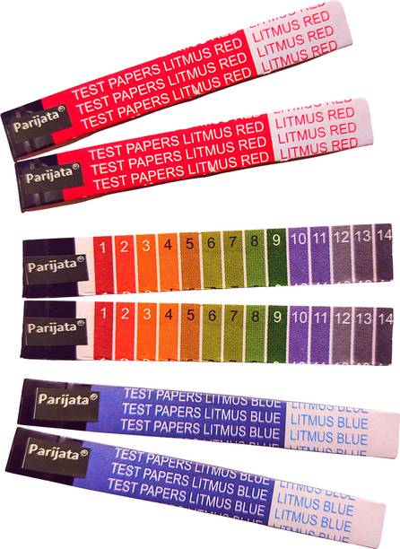 Parijata 0-14 pH Red, Blue, Yellow Litmus Papers