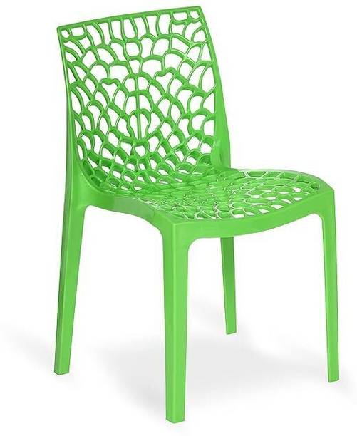 COMFORT Creation Web Plastic Chair| Armless Chair for Dining Room Set, Cafe and Restaurents Plastic Living Room Chair