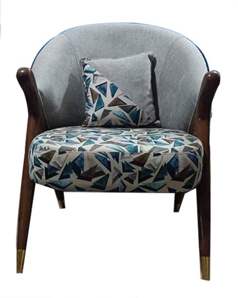 GAUTAMFURNITURES Modern Velvet Dining Chair | Accent Chair for Living Room, Bedroom Fabric Living Room Chair