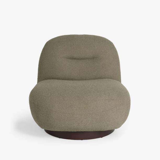 Kingsman Furnitures Otis Luxury 360 Swivel boucle Fabric Living Room Chair