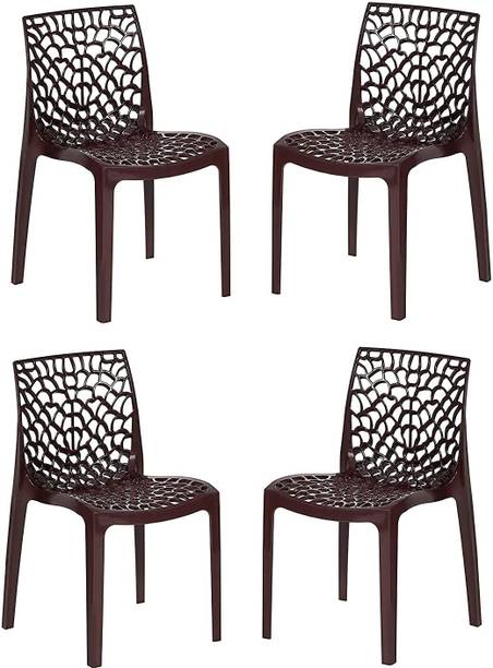COMFORT Creation Web Luxury Armless Home, office & Cafetaria Stylish Chair Plastic Living Room Chair