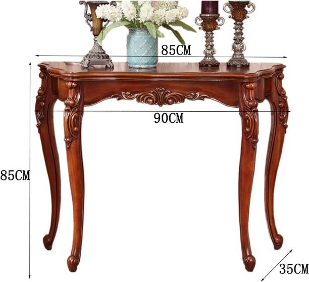 India wood mart Vintage Console Table, Wooden Sofa Table With Solid Wood Living Room Chair