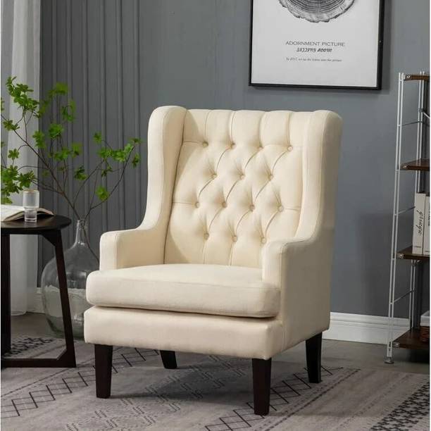 NAPTHRONE Wing Chair,Bedroom High Back Arm Rest Chair Foam Living Room Chair