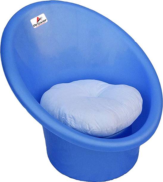 ANJWAR Living Room | Out Dore Tub Chair with Complimentary Cushion Plastic Living Room Chair