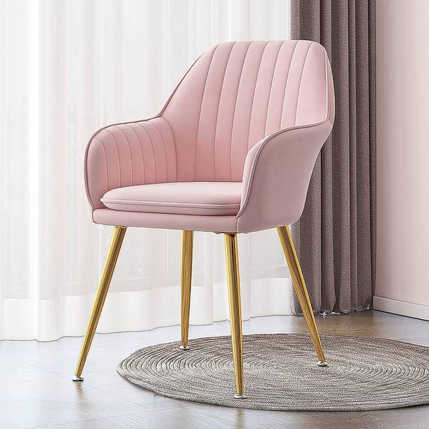 Oakcraft Velvet Lounge/Dinning/Accent Chairs with Engineered Metal Legs Metal Living Room Chair