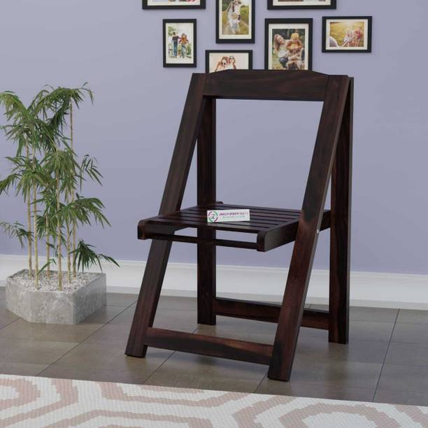 jangid Handicraft Sturdy Foldable Chair for Home & Outdoor | Space Saving Wooden Folding Chair Solid Wood Living Room Chair
