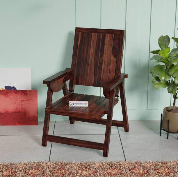 jangid Handicraft Sheesham Wood Folding Comfort Chair for Living Room Solid Wood Living Room Chair