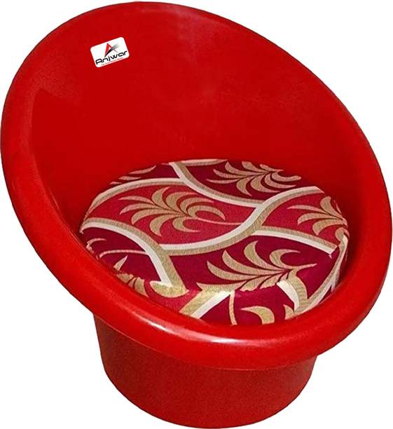 ANJWAR Living Room | Out Dore Tub Chair with Complimentary Cushion Plastic Living Room Chair