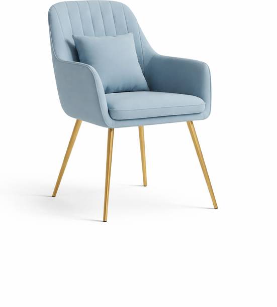 DEXON Premium Velvet Accent Chair with Cushion Fabric Outdoor Chair