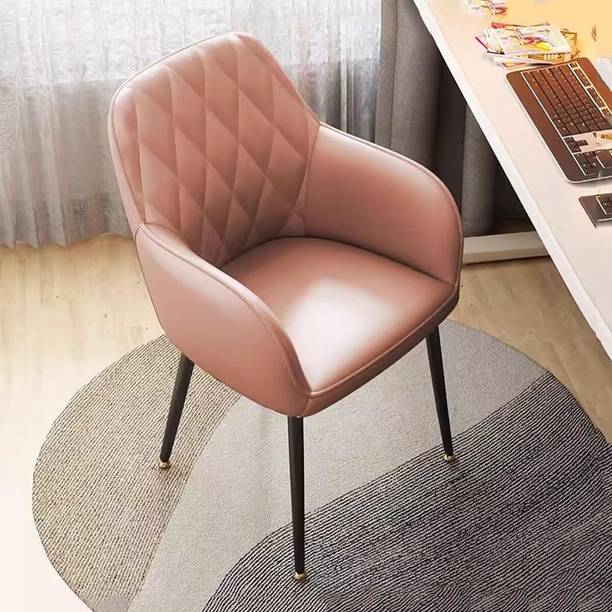 Oakcraft Diamond Luxurious Dining/Accent Chairs with Metal Legs Engineered Metal Living Room Chair