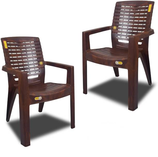 COMFORT Creation High Back Heavy Duty Ortho Chair for Home Office & Restaurant Plastic Living Room Chair