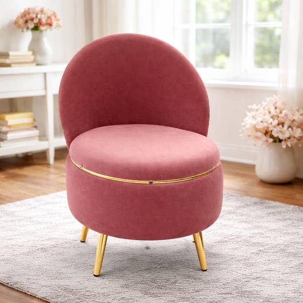 ADecore Modern Velvet Accent Chair with Gold Legs – Luxury Living Room Chair Engineered Wood Living Room Chair