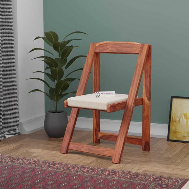 jangid Handicraft Sturdy Foldable Chair for Home & Outdoor | Space Saving Wooden Folding Chair Solid Wood Living Room Chair