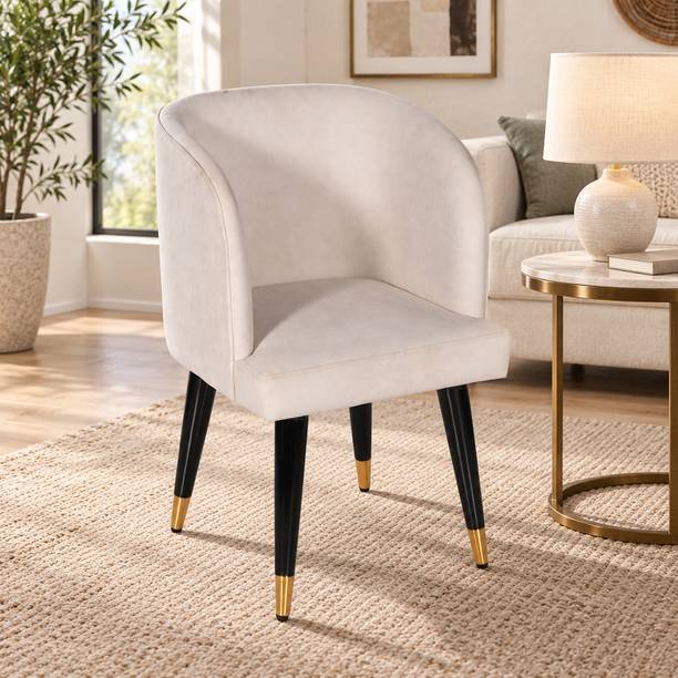 Bene Decor Bene Decor Modern Upholstered Accent Chair | Solid Wood Living Room Chair