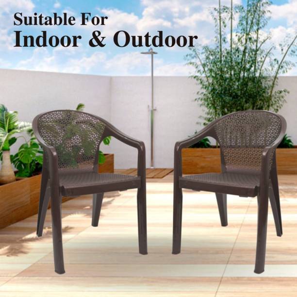 COMFORT Creation Oxy Plastic Chair for Home, Office, Living Room/Glossy + Matte Finish Plastic Living Room Chair