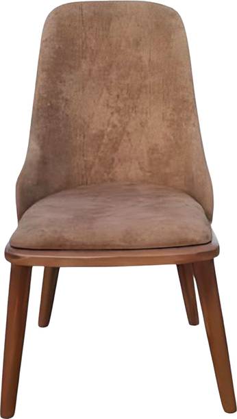 Ayesha Wood Furniture Velvet Upholstered Chair | Modern Armless Dining Chair for Living Room & Bedroom Solid Wood Living Room Chair
