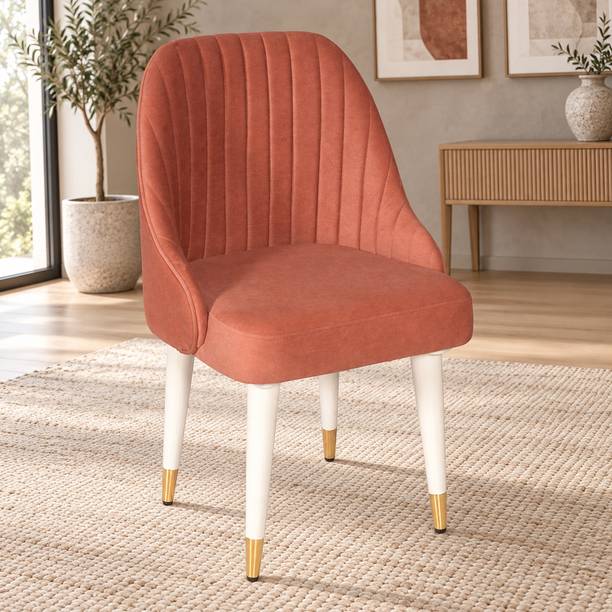 Bene Decor Bene Decor Modern Upholstered Pink Chair | Solid Wood Living Room Chair
