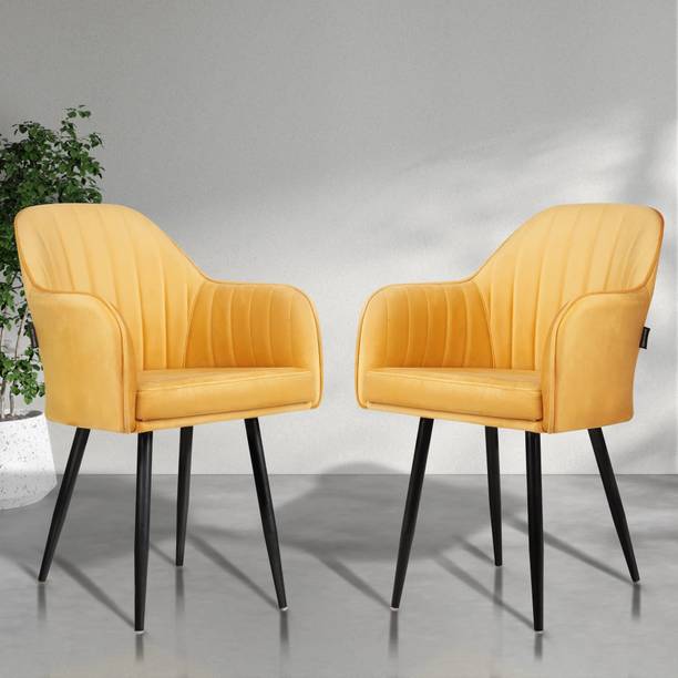 koorsi and co Maharaja Accent Chair, Velvet Living Room Chair, Stylish with 6 Months Warranty Metal Living Room Chair