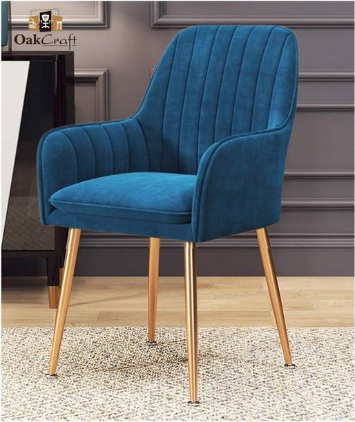 Oakcraft Velvet Lounge/Dinning/Accent Chairs with Engineered Metal Legs Metal Living Room Chair