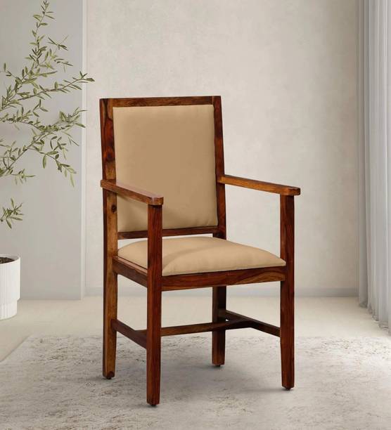 Woodsworth From Pepperfry Peshtigo Sheesham Wood Arm Chair/Wooden LivingRoom Chair For Home Solid Wood Living Room Chair