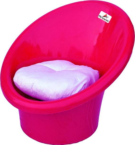 ANJWAR Living Room | Out Dore Tub Chair with Complimentary Cushion Plastic Living Room Chair
