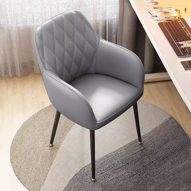 Oakcraft Diamond Luxurious Dining/Accent Chairs with Metal Legs Engineered Metal Living Room Chair