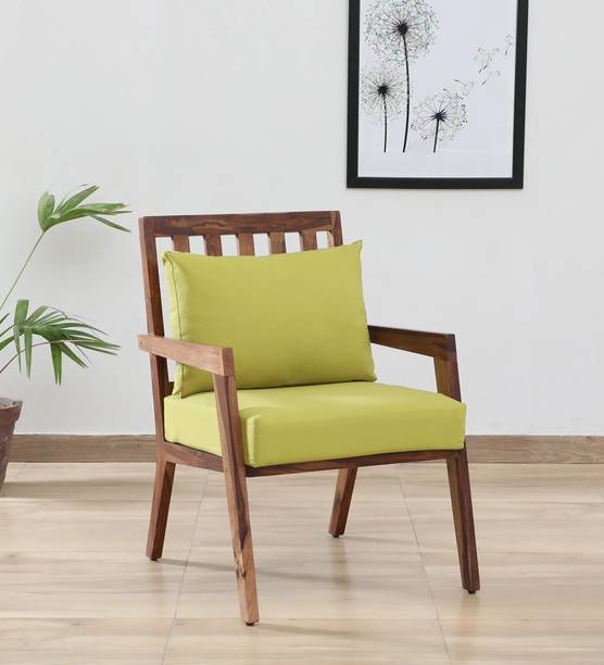 Woodsworth From Pepperfry Milton Sheesham Wood Arm Chair/Living Room Chair For Home Solid Wood Living Room Chair