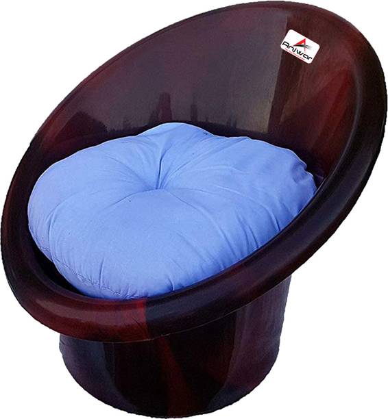 ANJWAR Living Room | Out Dore Tub Chair with Complimentary Cushion Plastic Living Room Chair