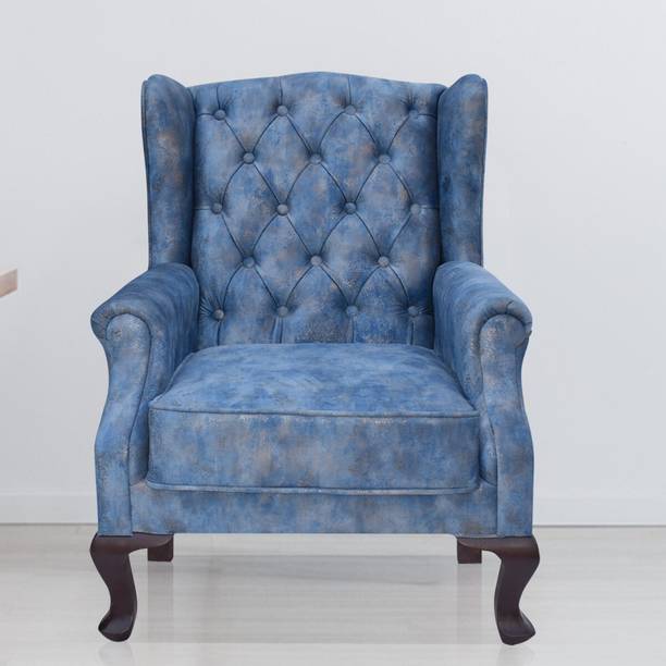 ARRA ntonio Long Back Living Room Wing Chair Fabric Living Room Chair