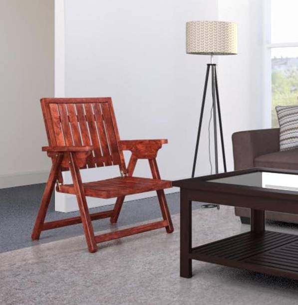 jangid Handicraft Solid Sheesham Wood Folding Chair for Home Living Room and Outdoor Lounge Solid Wood Living Room Chair