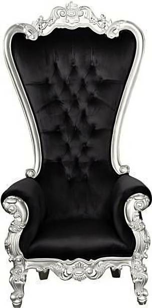 manzees Rosewood Black Single Seater Royal looking Chair for Living Room | Stage Chair Solid Wood Living Room Chair