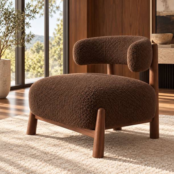 WAKESURE Duo Premium Quality Boucle Foam Living Room Chair