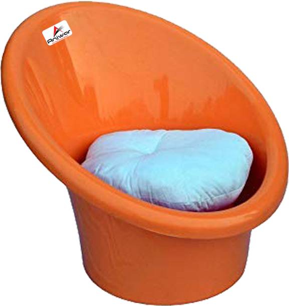 ANJWAR Living Room | Out Dore Tub Chair with Complimentary Cushion Plastic Living Room Chair
