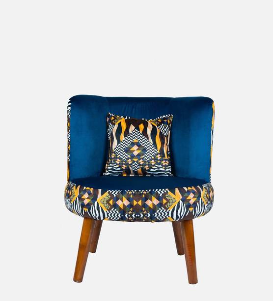 Timberly Premium Quality Easy Armchair, Cushioned Single Sofa Chair, Luxury Puffy Sofa, Solid Wood Living Room Chair