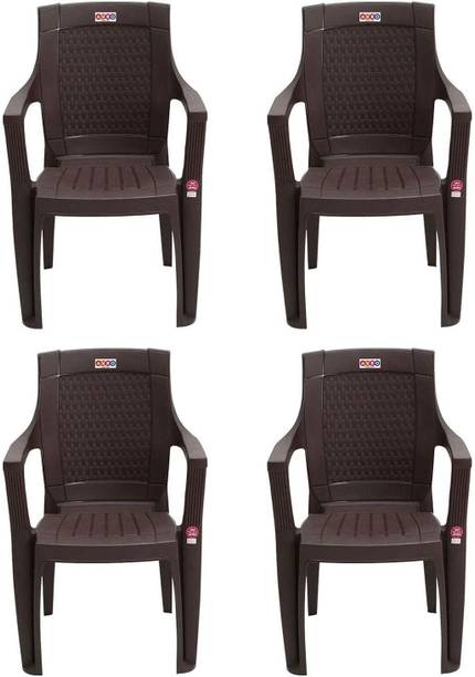AVRO furniture 7756 Heavy Duty, Durable, Stackable, Indoor & Outdoor Use, Living Room Kursi, Plastic Living Room Chair