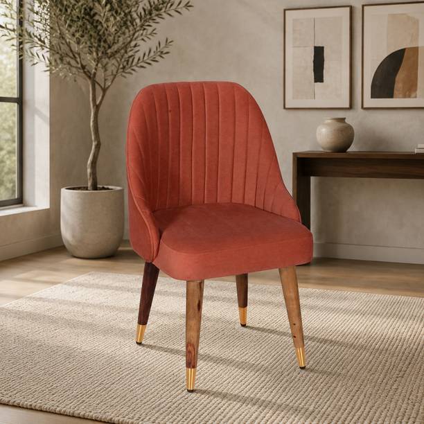 Bene Decor Bene Decor Modern Upholstered Pink Chair | Solid Wood Living Room Chair