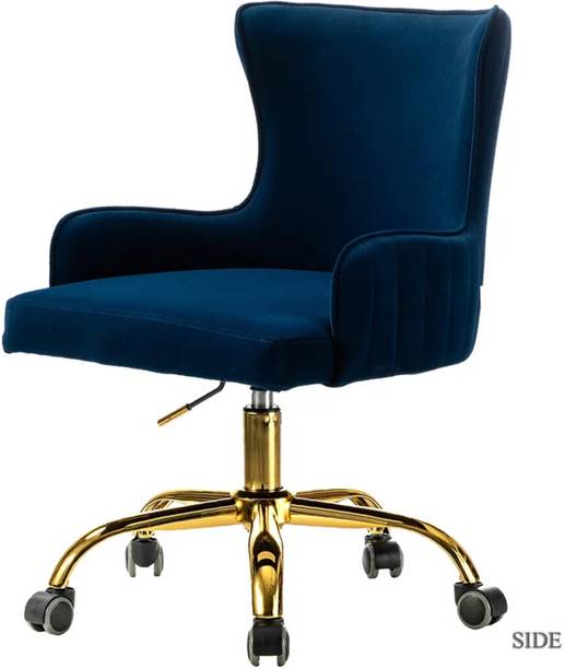 Doe Buck Doe Buck Velvet Adan task chair /study chair /office chair with Gold base Foam Living Room Chair