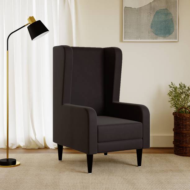 Cherry Wood Jacquiline Upholstered Armchair Solid Wood Living Room Chair