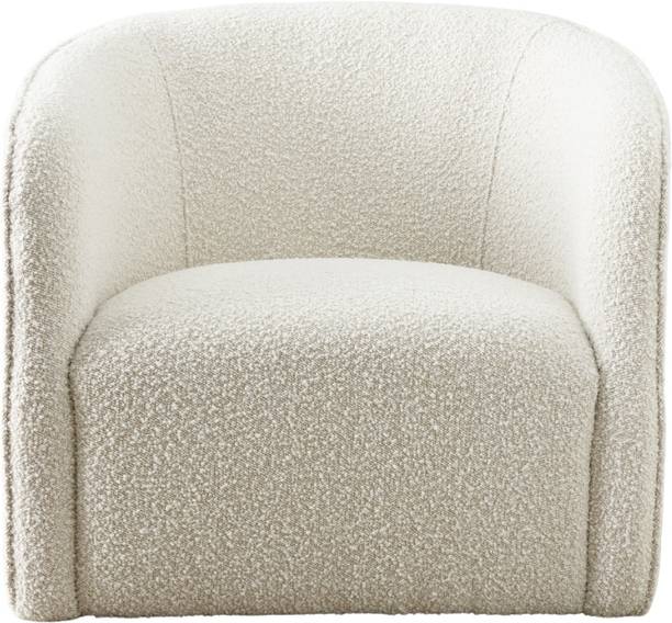 Kingsman Furnitures Andy Modern Cream Boucle Sofa Arm Chair Fabric Living Room Chair