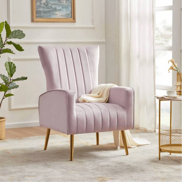 Almast Ind NICE MAPLE Bells Wing Back Chair Solid Wood Living Room Chair