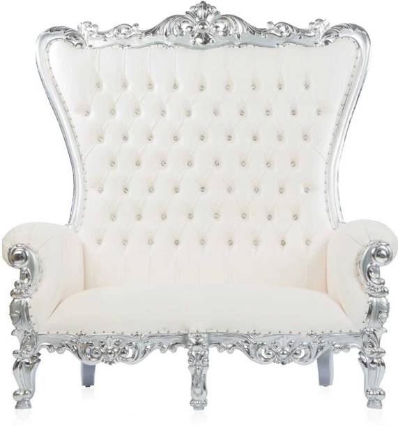 India wood mart Double Throne Fabric Living Room Chair