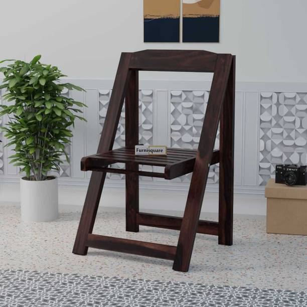 FURNISQUARE Solid Wood Folding Chair | Portable Wooden Chair for Living Room & Outdoor Solid Wood Living Room Chair