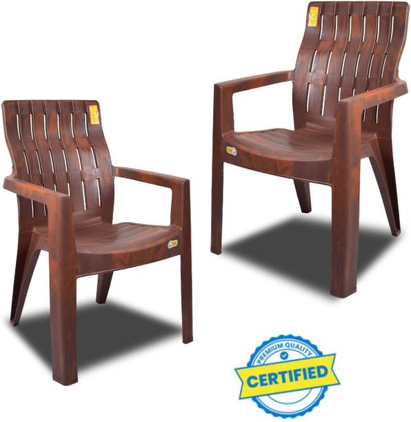 COMFORT Creation Sigma High back heavy duty Premium chair-Set of 2 Plastic Living Room Chair