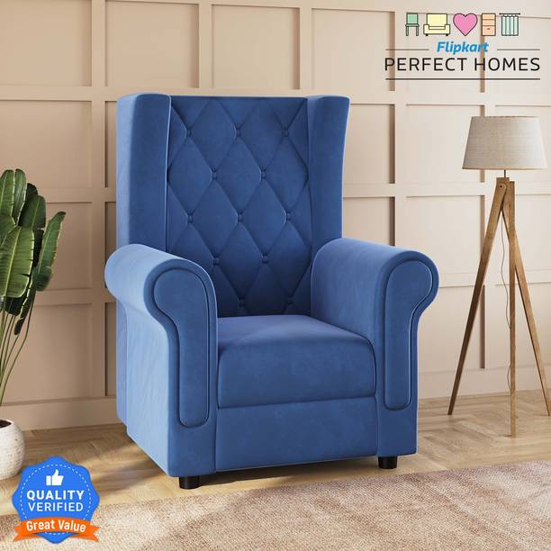 Flipkart Perfect Homes Living Room Chair/ Wing Chair/sofa chair/ king/Resting Chair With High Back Rest Fabric Living Room Chair