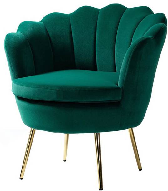 Artesia Comfortable and Stylish Shell Back Accent Chair for Living Room or Bedroom Foam Living Room Chair