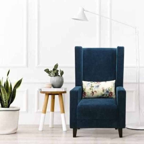 Almast Ind Zolo Wing Chair in Suede Fabric Living Room Chair